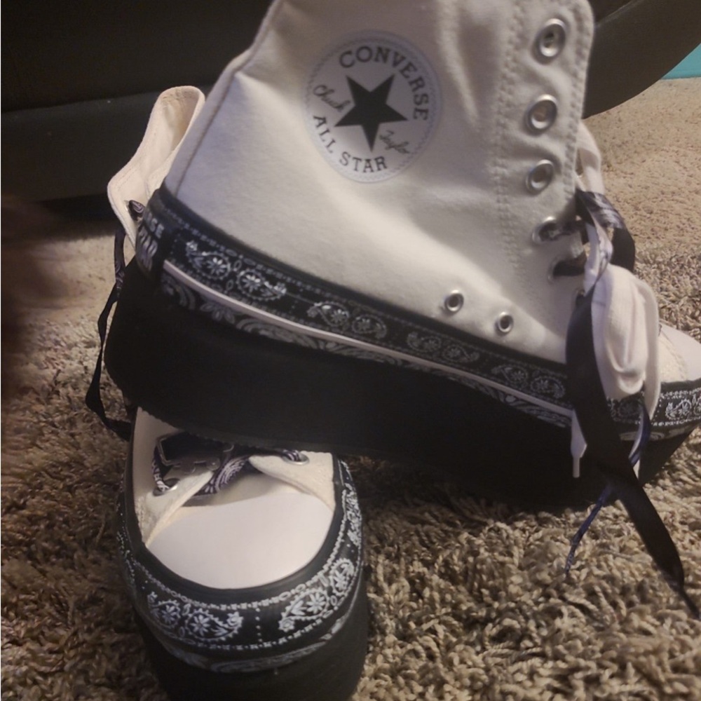 Vintage Miley Cyrus Converse Platforms View 3